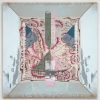 2008, acrylic and found fabric on burlap, 70 x 70 in./179 x 179 cm. 